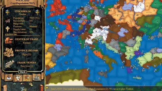 Europa Universalis II PC Screenshot