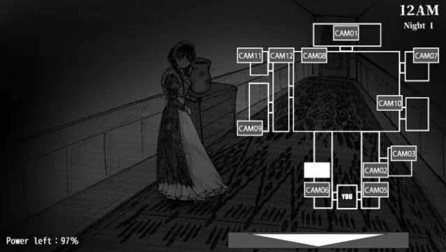 Five Nights with Maids Gameplay Screenshot