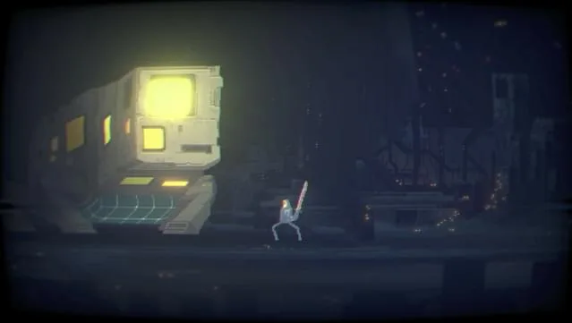 Narita Boy Gameplay Screenshot