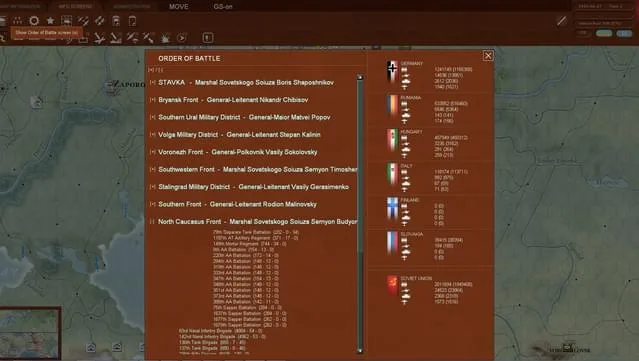 Gary Grigsby’s War in the East Gameplay Screenshot