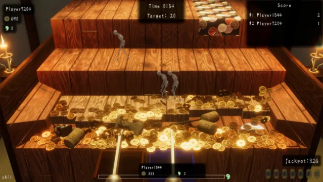 Old Coin Pusher Friends Gameplay Screenshot