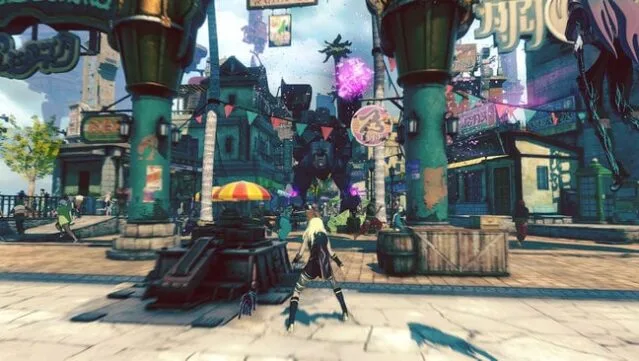 Gravity Rush Gameplay Screenshot