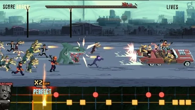 Double Kick Heroes Gameplay Screenshot