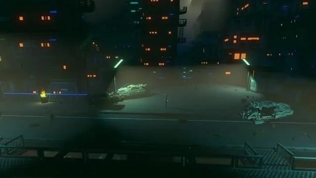 Cloudpunk Gameplay Screenshot