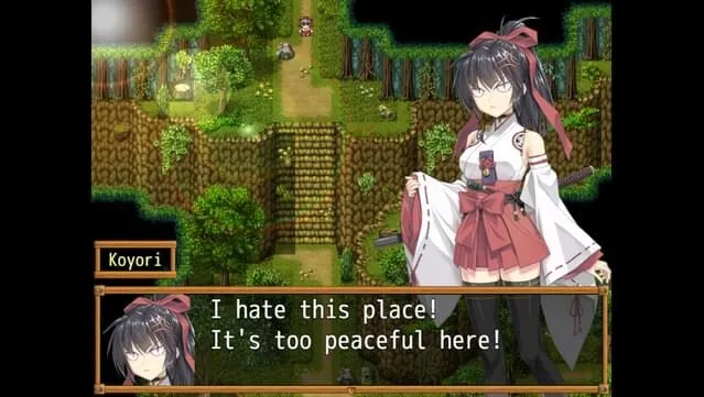 Divine Miko Koyori Gameplay Screenshot