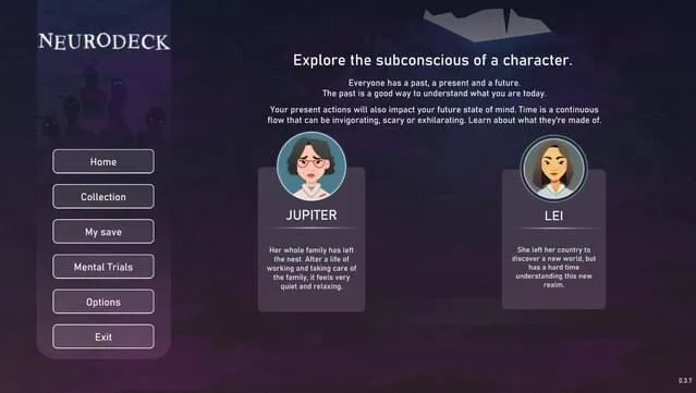 Neurodeck: Psychological Deckbuilder Gameplay Screenshot