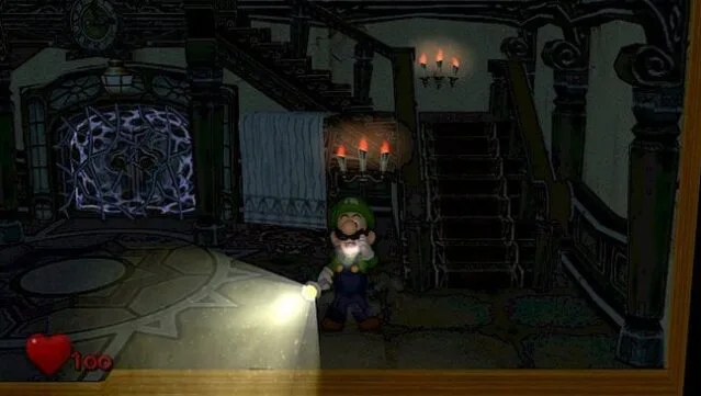 Luigi's Mansion Gameplay Screenshot